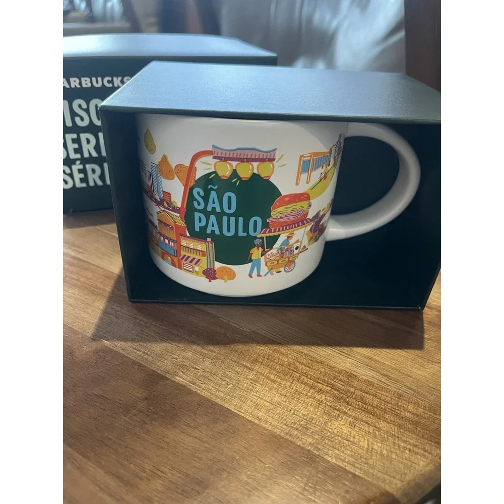 Starbucks Sao Paulo Brazil Been There Series Collection 14oz Coffee Tea Mug Cup